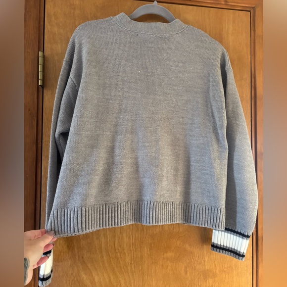 Tommy Hilfiger Women's Gray Cable Cardigan - Picture 3 of 4